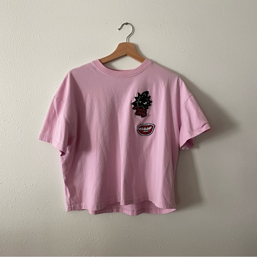 Alexander McQueen McQ brand cropped tee (S)